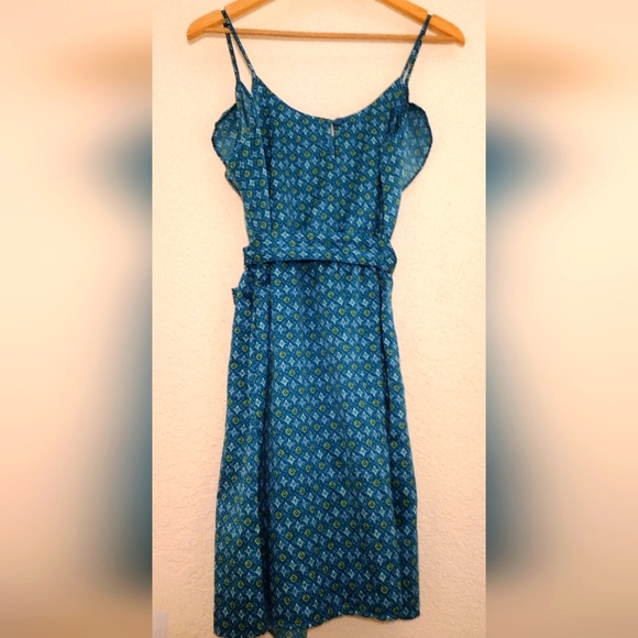 GAP Elegant Blue Patterned Dress - Picture 8 of 8
